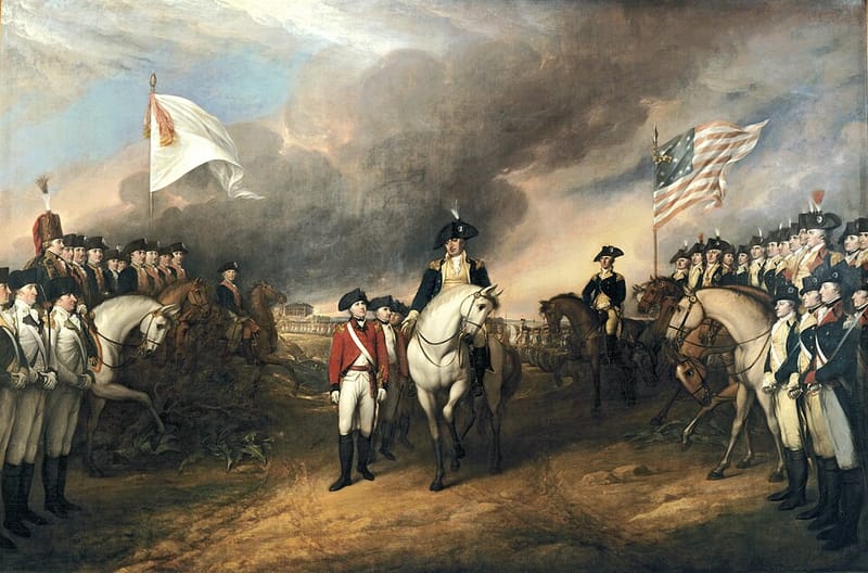 John Trumbull’s painting of the British surrender at Yorktown