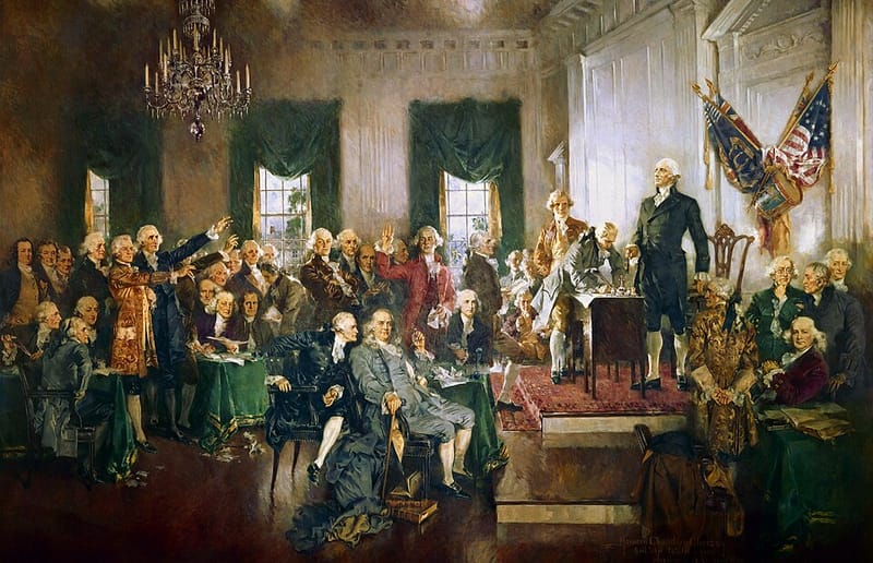 Howard Chandler Christy’s painting of the signing of the Constitution
