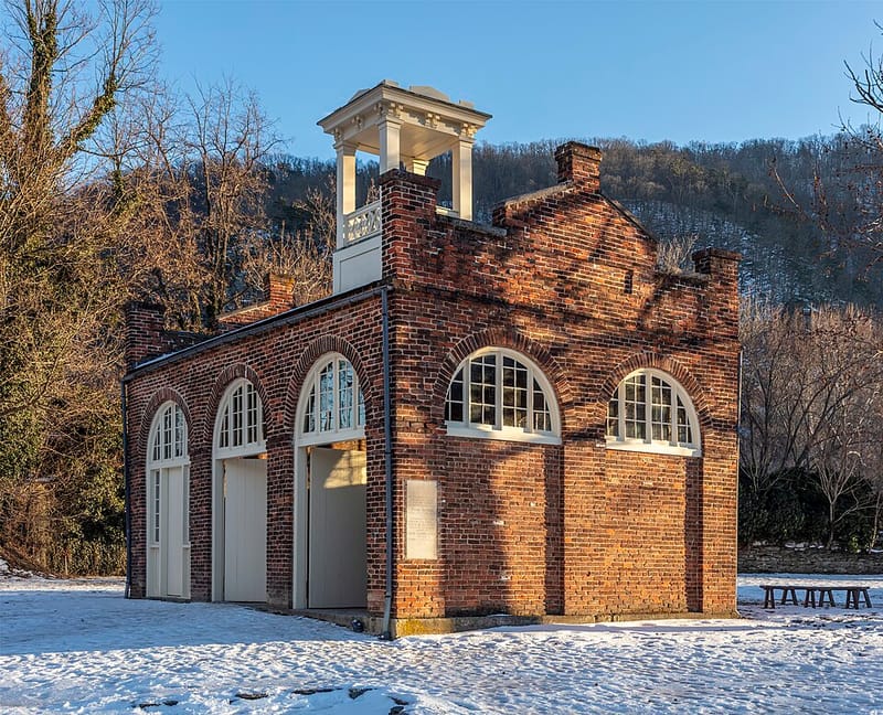 The armory engine house known as John Brown’s Fort at Harpers Ferry