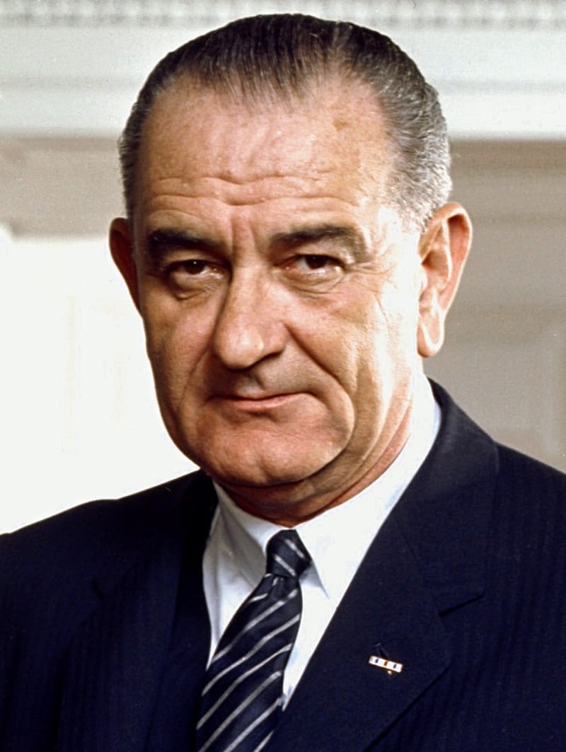 Official portrait photograph of Lyndon B. Johnson