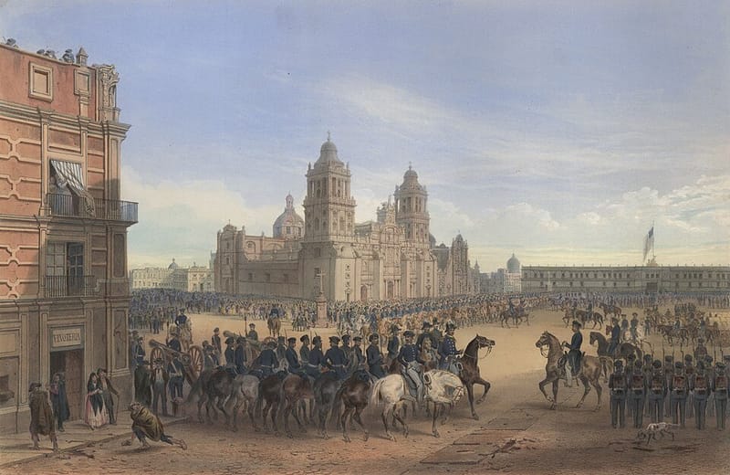 Carl Nebel’s print of General Winfield Scott’s entry into Mexico City