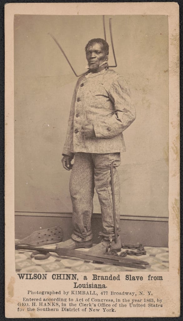 Wilson Chinn, a formerly enslaved man from Louisiana, photographed in 1863