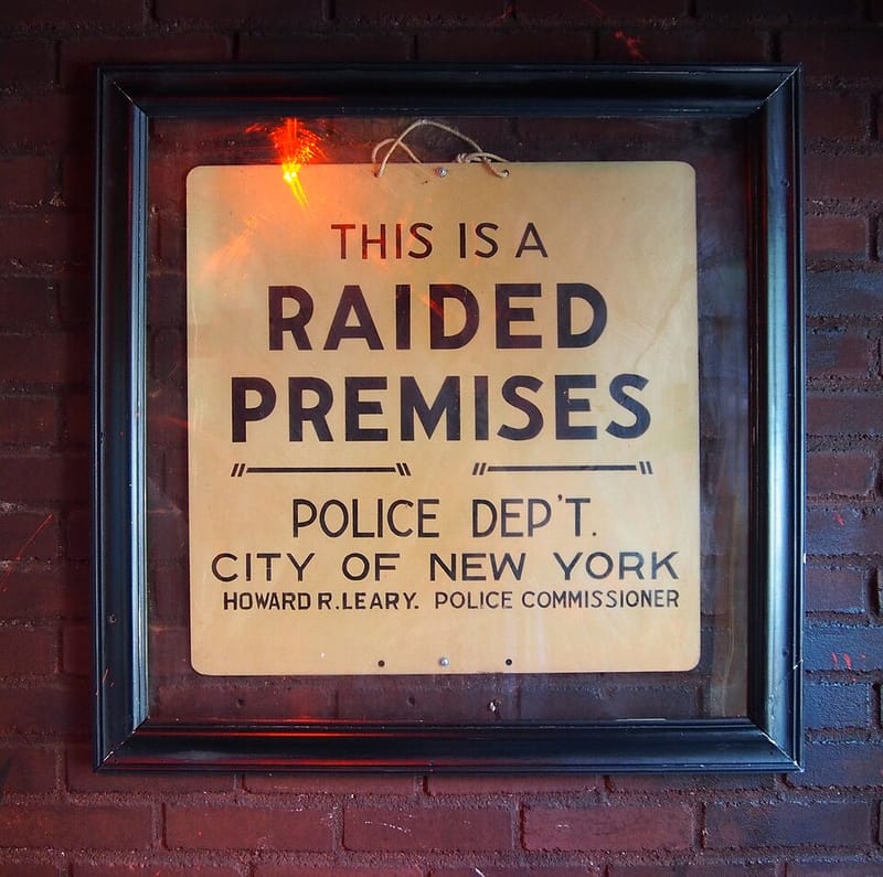 The window of the Stonewall Inn during Pride weekend, 2016